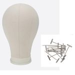 Wig making canvas head + FREE Tpins