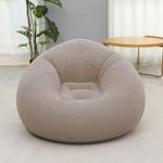 Inflatable Lazy Sofa comes with free pump  Optional Spherical Outdoor Inflatable Sofa PVC Plush Football Sofa Lazy Lounge Chair