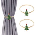 Spring Curtain Holders – Stretchable Curtain Tie Backs for Window Drapes, Durable Home Decor Accessories