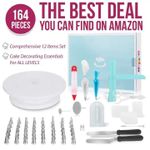 product_image_name-Generic-164 PCS Cake Decor Cake Kit Cake Decorating Stand Tools Kitchenware Bake Ware Kitchen Ware Kitchen Items Kitchen Tools-2