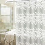product_image_name-Generic-Semi transparent Bath shower Curtains waterproof bathroom flowers design-1