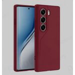 product_image_name-Generic-Tecno Camon 40 Soft Silicone Back Cover Case, Protective Shockproof Ultra-Thin Anti-Scratch Anti-Fingerprint Phone Cover, Maroon-1