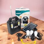 Dat AT-9028B Home Solar Lighting System Kit USB Mobile Charging Solar Panel Fast Charging Support