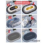 Antislip absorbent mat rubber bottom