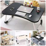 product_image_name-Generic- Portable, Foldable & Adjustable Study Table/Laptop Desk for Small Spaces/ For Bed-2