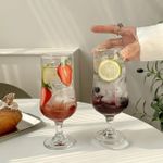 350ml,Cherry Hurricane Beverage Drinking Glasses