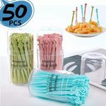 product_image_name-Generic-50pcs Plastic Reusable Folks Sticks-1