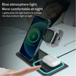 product_image_name-Generic-Wireless Phone Charger 3 in 1 Foldable Charging Station -4