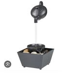 product_image_name-Generic-LED Floating Teapot Fountain With Flowing Water Effect & Decorative Stones – Black-2