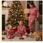 product_image_name-Generic-Christmas Pajamas Outfit Kids (Ages 4–14 Years) – Festive Family Sleepwear Set for Boys & Girls, Soft Cotton, Warm, Breathable, Holiday Matching Nightwear-2