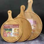 1pc Bamboo pizza plate round 26x40cm 