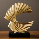 product_image_name-Generic-Luxury Abstract Wave Sculpture – Modern Resin Table Décor-1
