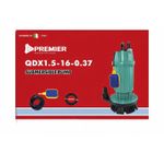 Premier QDX 0.5HP Submersible Pump with Auto Float Switch ON/OFF