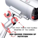 product_image_name-Generic-Dummy Security Camera, Fake CCTV Surveillance System with Realistic Red Flashing Lights -5