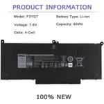 product_image_name-Generic-F3YGT Laptop Battery for Dell Latitude 12 7280 7290 13 7380 7390 P29S002 14 7000 7480 7490 P73G002 Series P28S P28S001 P73G P73G002 Series DM3WC DM6WC 2X39G KG7VF 451-BBYE-2
