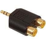 2 X Phono RCA to 3.5mm Jack Adaptor