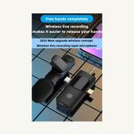 product_image_name-Generic-Wireless Lavalier Microphone For IPHONE/ANDROID/TABLET/Perfect For Vlogging, Podcasts, Presentations, Live Performances, And Professional Recordings., Black-6