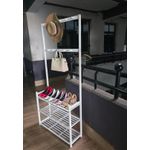 product_image_name-Generic- *4 layer Detachable Metal Shoe Rack with 8 Double hooks-3