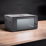 	Easily Assembled Pre-Drilled Mounting Holes Secure Server Rack Enclosure 4U Wall Mount Data Cabinet 