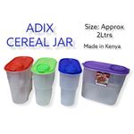 Adix 3 pcs  Cereal Food Dispenser Storage Jar Container-