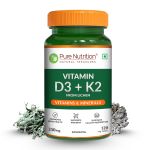 product_image_name-Pure Nutrition-VITAMIN D3+K2 60TABLETS 350MG.-5