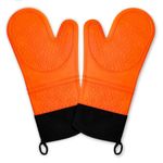 product_image_name-Generic-A Pair / 2PC Silicone Heat Resistant Oven Gloves / Oven Mitts-2