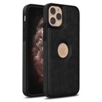 product_image_name-Generic-iPhone 11 Pro Phone Case, Black Full Hard Case Classic Soft PU Leather Protective Cover for Second Device-1