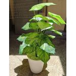 product_image_name-Generic-Artificial Stripped Flower, Decor Stones With Spiral White Bucket Vase-6