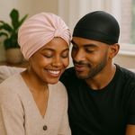 product_image_name-Fashion-2PCS Silky Stocking Wave Cap for Men, Good Compression Over Durag (Black)-6