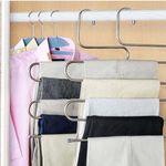 product_image_name-Generic-3PC Multipurpose 5 In 1 Towel/Pant/Trouser Hanger Organizer-2