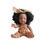 Black Doll African Girl Baby Doll Toy For Kids Fashion Play