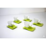 Cup and Saucer  Fancy Expresso Coloured . 