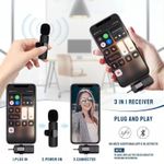 product_image_name-Generic-K15 Wireless Clip Mic Set for iPhone, Android – Lavalier Mic for Creators-2