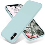 product_image_name-Generic-Slim Fit, Anti-Scratch and Shockproof Silicone Case for Apple IPHONE X - MINT GREEN-1