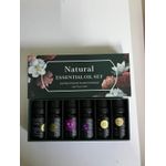 Natural Essential Oil Set – 6 Pieces (10ml Each Bottle) Aromatherapy Collection