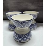 6PC Printed Ceramic Bowls – Elegant Kitchen & Dining Set