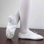 product_image_name-Fashion-White canvas ballet shoes-1