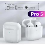product_image_name-TWS-Pro 5 Twin Bluetooth Earbuds, V5.0, Touch Sensor, True Stereo, Built-in Mic, Charging Case-6