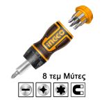 product_image_name-Ingco-AKISDS1728 8 in 1 stubby ratchet screwdriver set-1