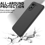 product_image_name-Generic-All Side Shock Proof Rubberised Back Case Cover For Xiaomi Redmi 13C-Black-2