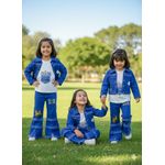 girls cute denim outfit set