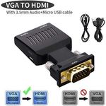 product_image_name-Generic-Portable VGA to HDMI Adapter/Converter with Audio (Old PC to TV/Monitor with HDMI), Male VGA to HDMI Video Adapter VGA to HDTV or HDMI-7