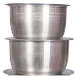 2Pcs Set Of Stainless Aluminum Sufuria No Lids plus free gift 