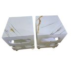 Stools with marble top