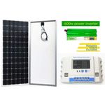 Phoenix 400Watts Solar Panel 600 Watts Monocrystalline All Weather Solar Panel + Free 20A Solar Charge Controller + Free 600W Solar Power Inverter   DC To AC Solar Inverter 