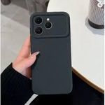 Tecno Pop 8 Case, soft Silicone Cover, Essential Slim Fit, Basic Drop Protection, black