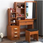 product_image_name-Generic-Brown High Quality Wooden Executive Dressing Table with Sliding Mirror -2