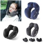 product_image_name-Generic-Comfort Memory Foam Pillow Suitable For Adults & Kids,Fashion Embroidered New Travel U-Shaped Pillow, Cotton Suede Neck Pillow, Car Leisure Travel Pillow-2