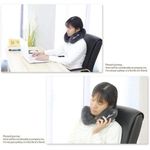 product_image_name-Generic-Comfort Memory Foam Pillow Suitable For Adults & Kids,Fashion Embroidered New Travel U-Shaped Pillow, Cotton Suede Neck Pillow, Car Leisure Travel Pillow-3