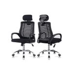 Secretarial Mesh Office Chair With Headrest.